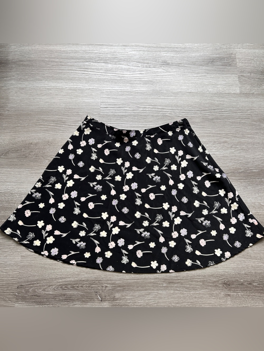 Vintage 90s Stringbean floral mini flirty circle skirt - size 11